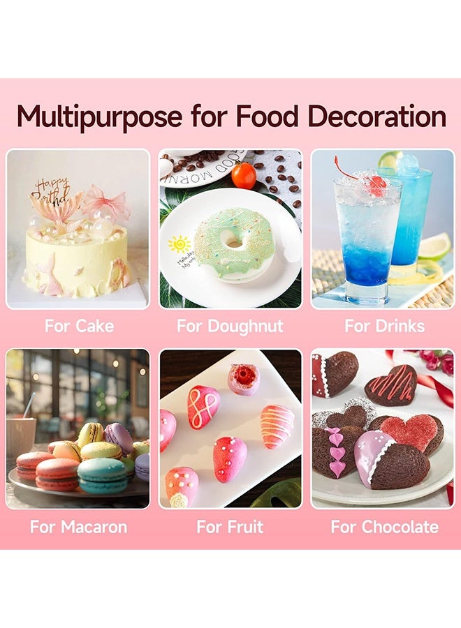 أكل مسحوق بلسان، 1.5 غرام مسحوق الخبز الزخرف كعكة الطبقة الغذائية مسحوق المعدن فلاش الأغذية مسحوق التلوين الخبز، حلوى، العلكة، الشوكولاته، الحلوى، المشروبات، الكوكيز - الأحمر - Image 5