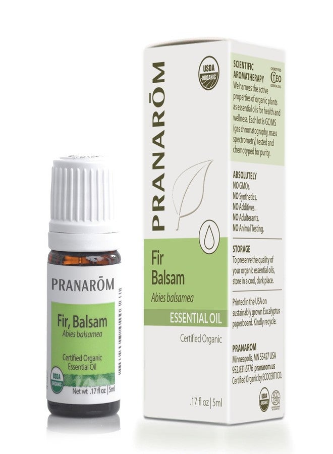 Pranarom - Fir, Balsam Essential Oil 5ml - Diffusing for Relaxation Therapy - Certified Organic Purity - Sustainably Harvested, Non-GMO, Cruelty-Free - Supports Respiratory Health - Image 1