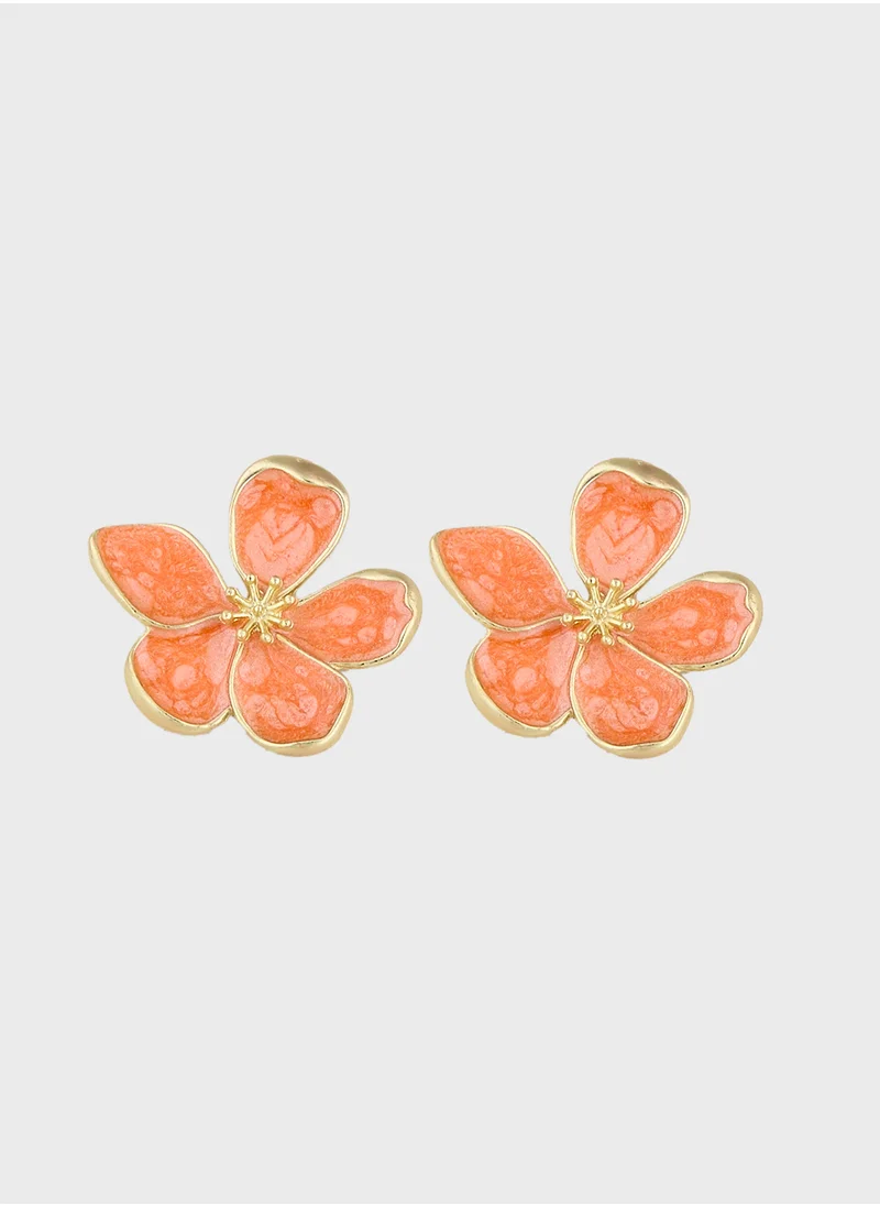 جينجر Floral Earrings