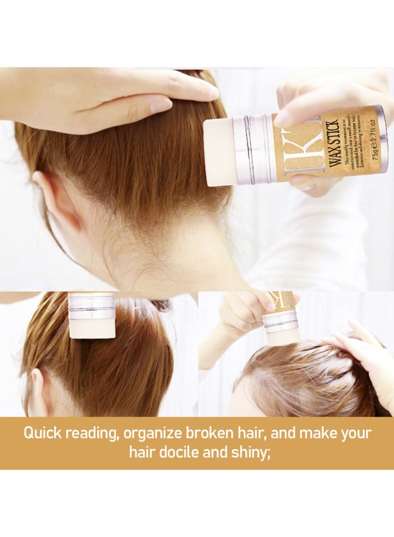 اي كي تي عصا شمع الشعر قوية وطويلة الأمد شمع تصفيف غير دهني لحواف الشعر المتطايرة مناسبة للجنسين - Image 5