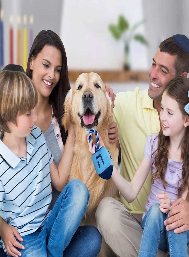 رايت لايت لعبة رايت لايت دريدل للكلاب - مصنوعة من قماش أكسفورد من ماركة تشيودايكا، هدايا عيد حانوكا لأصحاب الكلاب، هدايا حفلات عيد حانوكا اليهودية، إكسسوارات وديكورات عيد حانوكا - Image 4