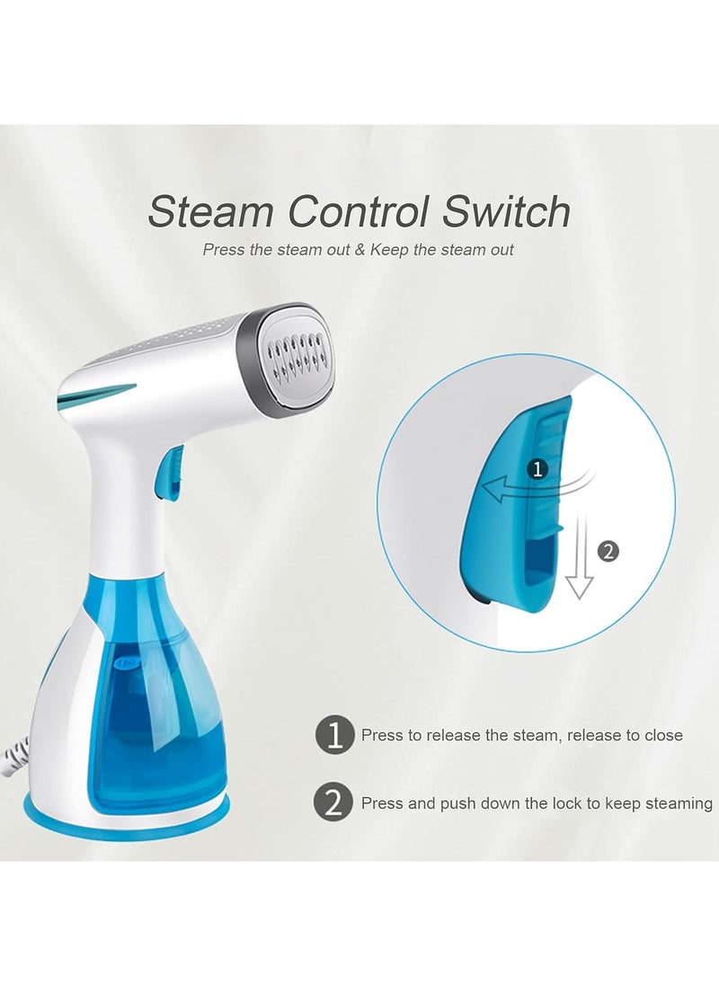 Generic 1500W Handheld Garment Steamer 280mL Portable Fabric Steamer 15 Second Fast Heat Up Wrinkle Remover  - Image 3