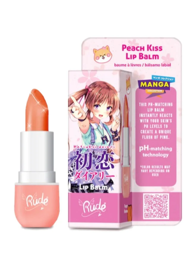 Rude Manga Collection Lip Balm Peach Kiss