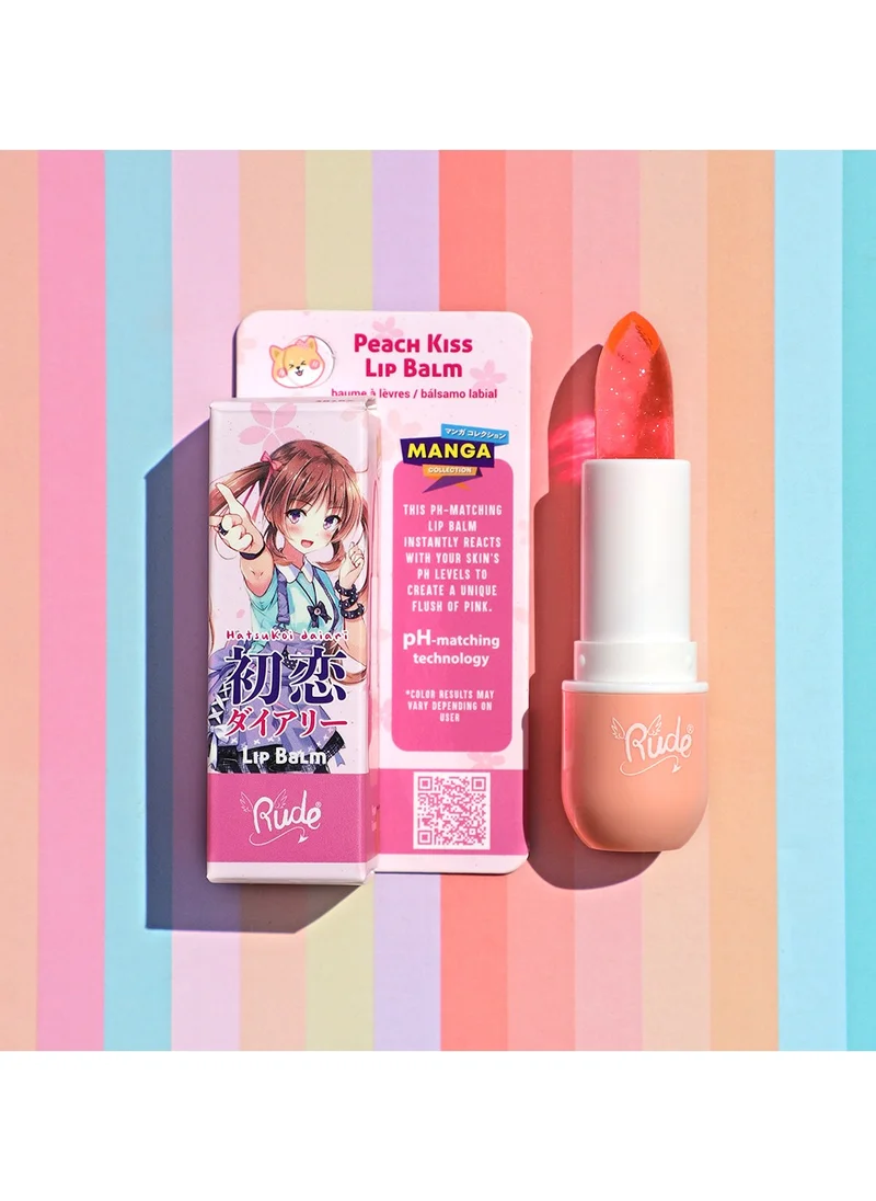 Rude Manga Collection Lip Balm Peach Kiss