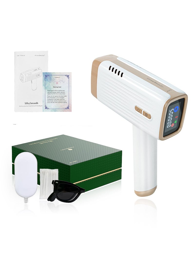 iMESA KinseiBeauty E3 IPL Painless Hair Removal Device With Cooling Function, 500000 Flashes, 5 Energy Levels, Permanent Painless Epilators For Facial Armpit Leg Arm Bikini Line Body (1*HR+1*AC+1*SR Lamp)  - Image 1