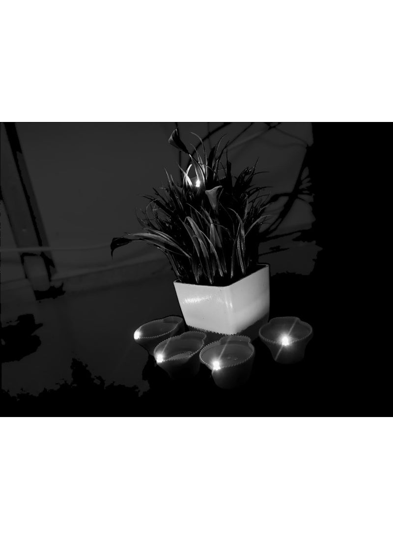 K.B.SALES KBSALES Water Sensor Diya Lights Electric Flameless Smokeless LED Diyas EcoFriendly Led Diyas Candle EDiya Warm Ambient Lights for Home Decor Diwali Festivals Decoration Pack of_ 6  - Image 5