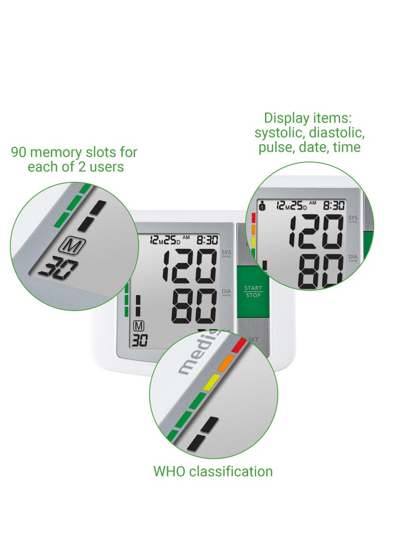 medisana BU 510 Upper Arm Blood Pressure Monitor + Adaptor - Image 3