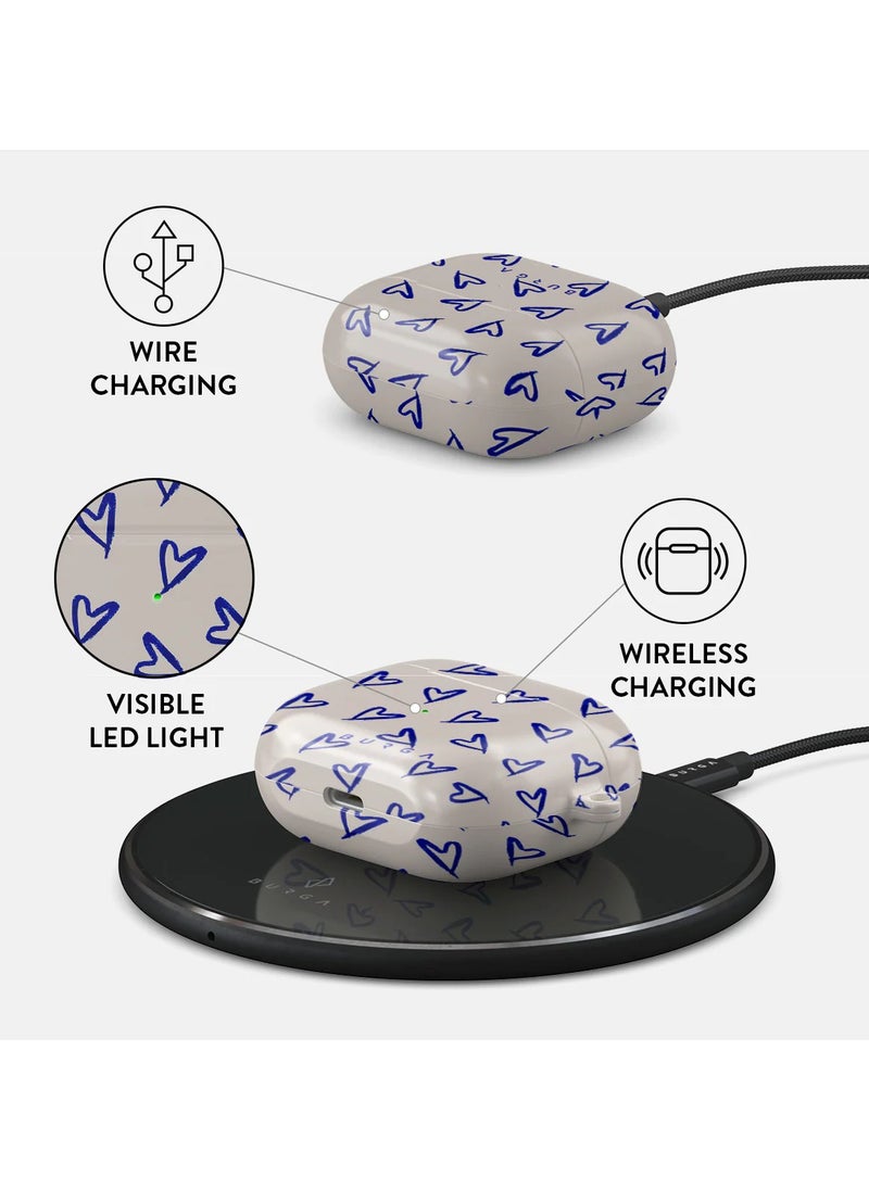 BURGA BURGA Airpods 3 Charging Case: Love me Right Elegant Hard Plastic Wireless Charger Case Cover  - Image 4
