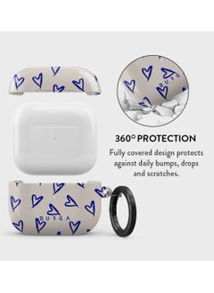 BURGA BURGA Airpods 3 Charging Case: Love me Right Elegant Hard Plastic Wireless Charger Case Cover  - Image 2
