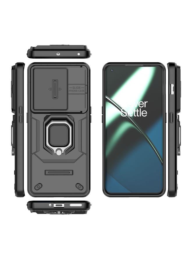S-TOP Case For OnePlus 11 5G Sliding Camshield TPU + PC Shockproof Phone Case with Holder - Image 2