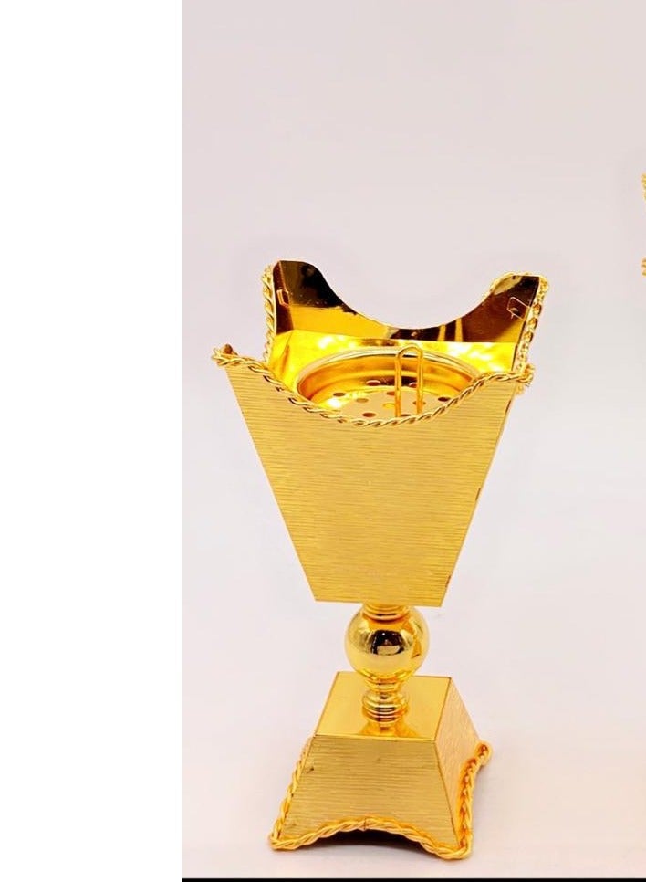 Almasa Small golden incense burner