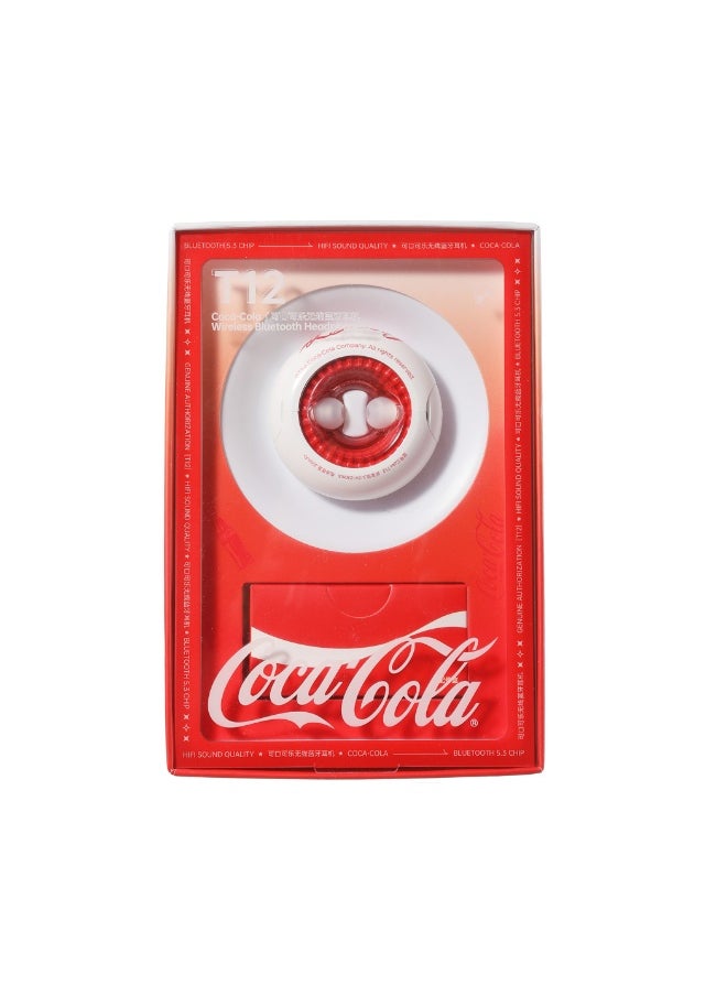 Miniso Coca-Cola Wireless Earphones  Model: Coke T12(White) 