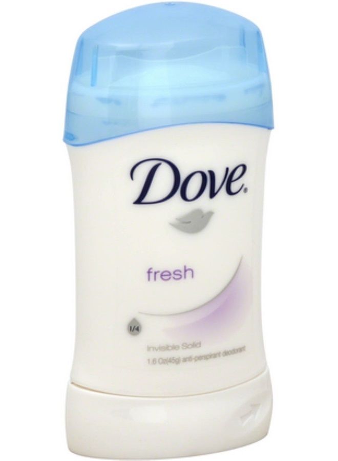 Dove Deodorant 1.6 Ounce Invisible Solid Fresh (47ml) (2 Pack)