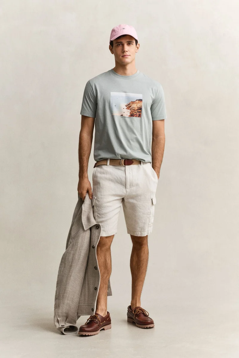 غانت Scenery Graphic Short Sleeve T-Shirt