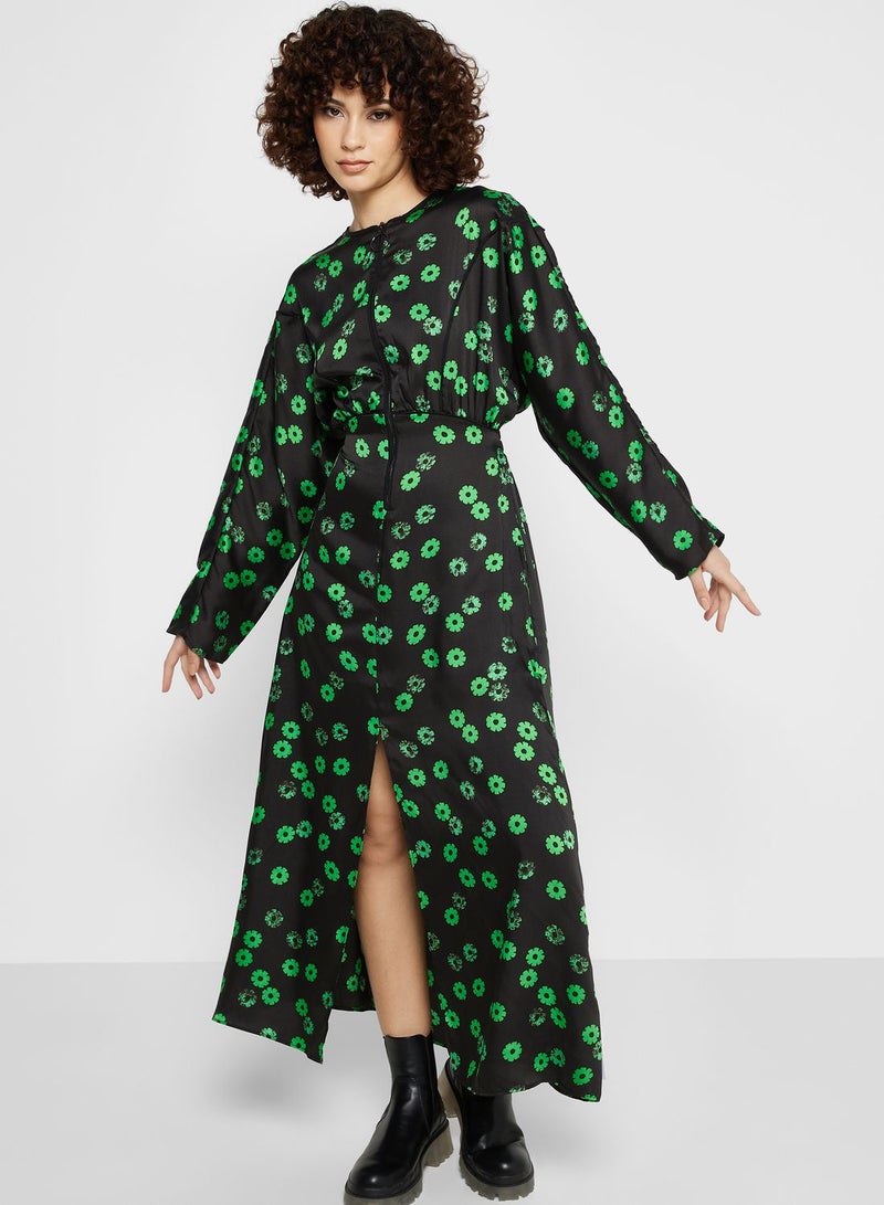 توب شوب فستان بطبعات ازهار - Image 1