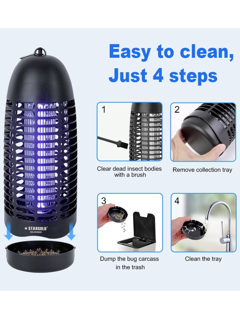 Stargold Insects Killer UV Light Mosquito Killer 6W Non-Toxic For Restaurant, Office, Kitchen, Bedroom-Black - Image 3