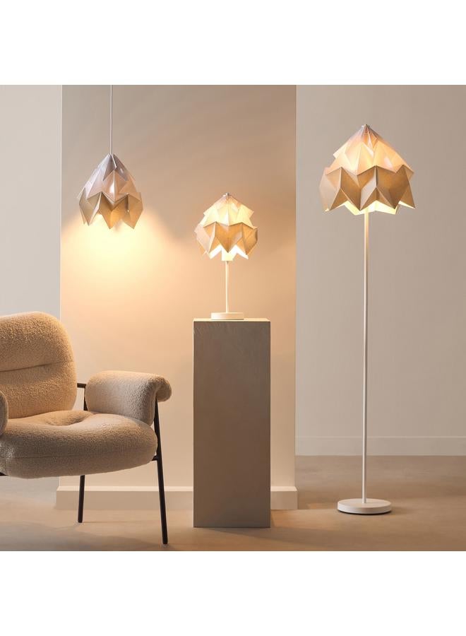 هوم بوكس مصباح تاشا الورقي المعلق مع مظلة معدنية وغطاء ورقي - 150 سم - Image 4