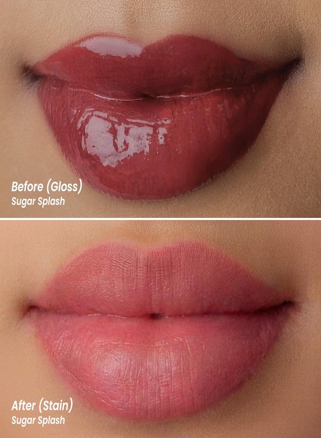 LAMIOR Hydrating Lip Gloss Stain - Combo of 3 | 2-in-1 Ultra Glossy Shine & Long-Lasting Lip Tint | Peptide & Superfood Infused | Non-Sticky, Lightweight, High Pigment, Vegan & Cruelty Free - Image 3