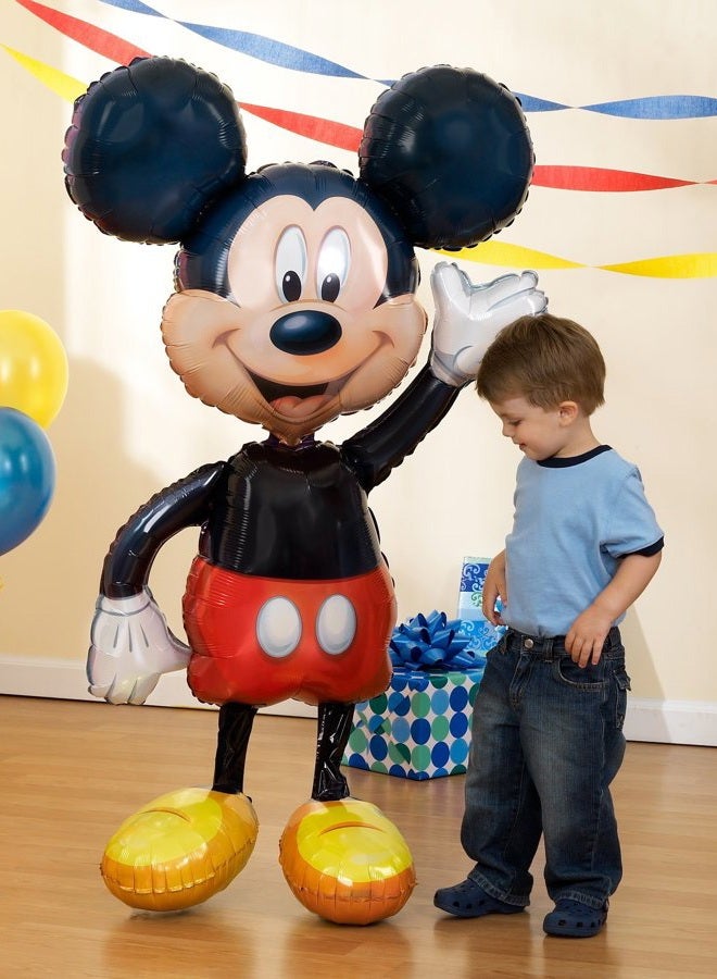 Anagram بالون عيد ميلاد ميكي ماوس إير وولكر 52 بوصة من فويل مايلار العملاق