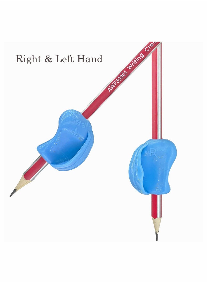 Y&D - Pencil Grips, Grips for Children Handwriting,Writing Aid Pen Grip Kids,Silicone Ergonomic Posture Correction Writing Tool Preschoolers, Adults, Lefty or Righty (Multicolor) - Image 1