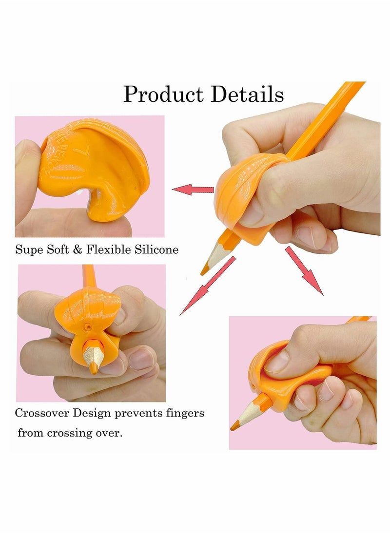 Y&D - Pencil Grips, Grips for Children Handwriting,Writing Aid Pen Grip Kids,Silicone Ergonomic Posture Correction Writing Tool Preschoolers, Adults, Lefty or Righty (Multicolor) - Image 1