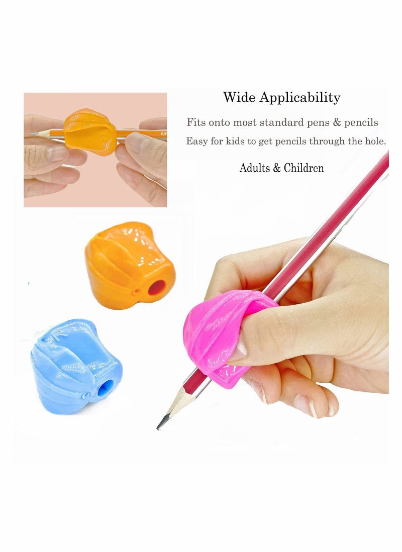 Y&D - Pencil Grips, Grips for Children Handwriting,Writing Aid Pen Grip Kids,Silicone Ergonomic Posture Correction Writing Tool Preschoolers, Adults, Lefty or Righty (Multicolor) - Image 1