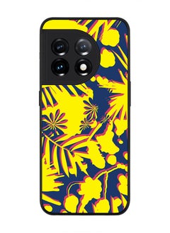 Rugged Black edge case for OnePlus 11R 5G / OnePlus Ace 2 Slim fit Soft Case Flexible Rubber Edges Anti Drop TPU Gel Thin Cover - Hawaii Jungle