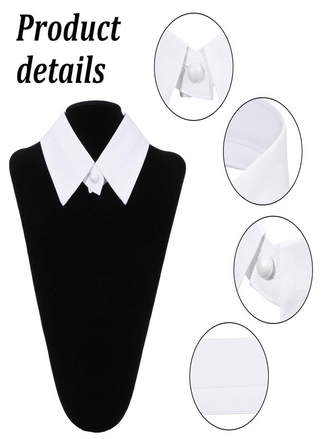 Yolev 3pcs Fake Collar for Women Detachable White Collar Dickey False Lapel Blouse Collars - Image 3