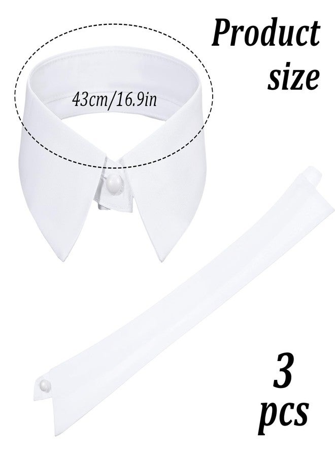 Yolev 3pcs Fake Collar for Women Detachable White Collar Dickey False Lapel Blouse Collars - Image 2