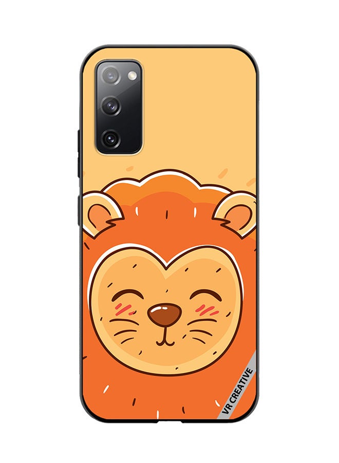 VR CREATIVE Protective Case Cover For Samsung Galaxy S20 FE 5G Sleeping Lion Design Multicolour - Image 1