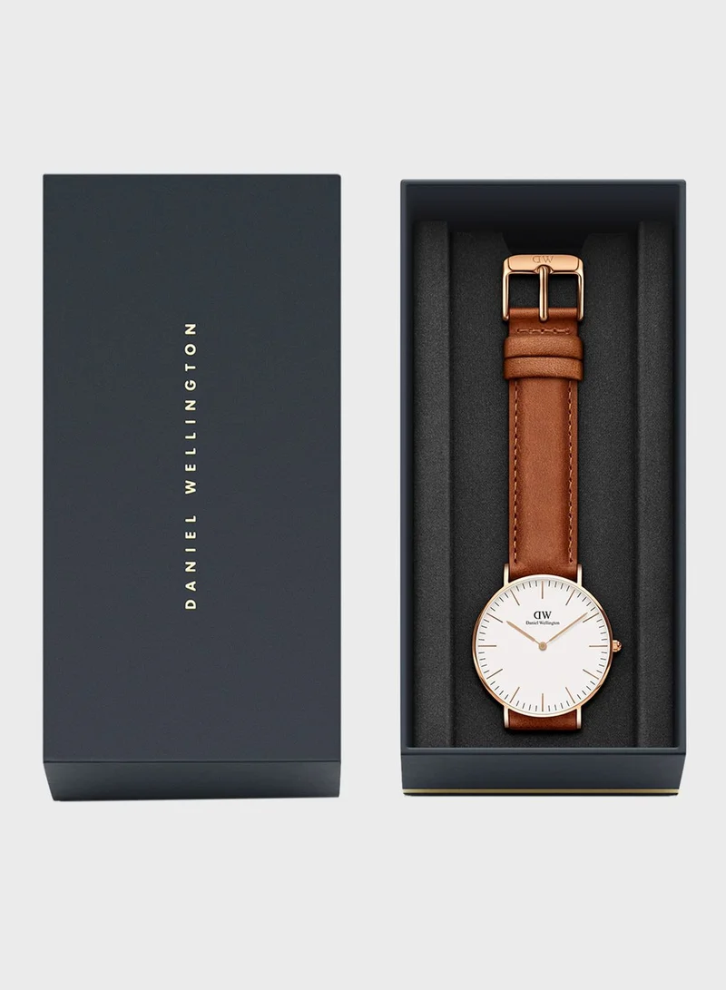 DANIEL WELLINGTON Classic Durham RG White 36mm Watch