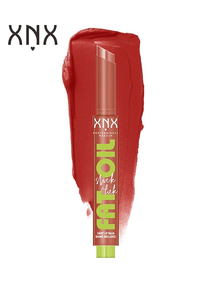 أكس أن أكس Fat Oil Slick Click Shiny Lip Balm, Lightweight Buildable Formula, Longlasting Hydrating Non Sticky Lipgloss - Image 1