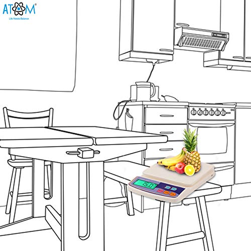 ATOM A122 Electronic Kitchen Digital Weighing Scale - Image 4