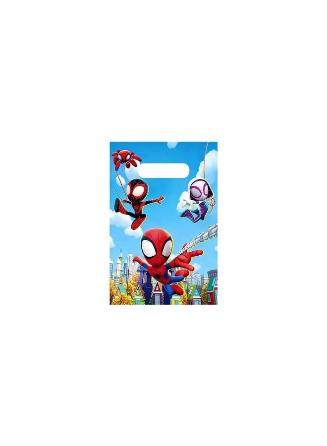 20Pcs Spider-Man Party Favor Bags for Kids (4 Designs, 5 Each), Awesome Spider-Man Gift Bags with Handles, Spider-Man Goodie Bags for Birthday Party Candy Treat Bags, Birthday Party Decoration Supplies - Image 2
