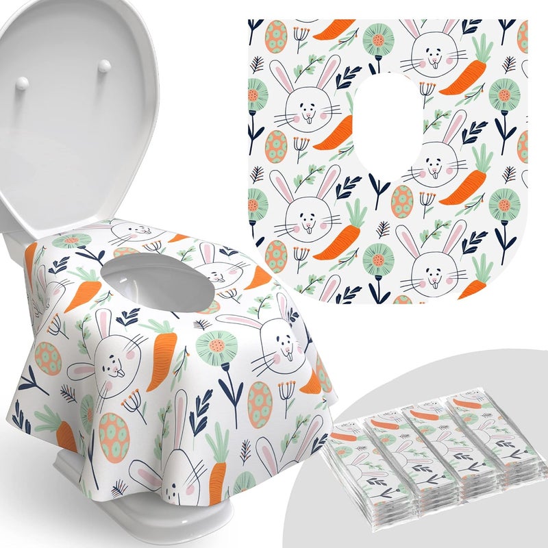 Relyo Disposable Toilet Seat Cover for Travel – 20 Pack with Covers Wrapped in Sets of 2, Non-Flushable Liners, Fits Most Seats – Kids, Toddlers, Adults - Image 1