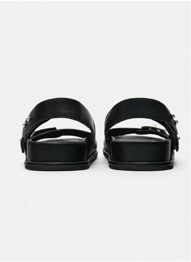 Zara - Studded leather sandals - Image 1
