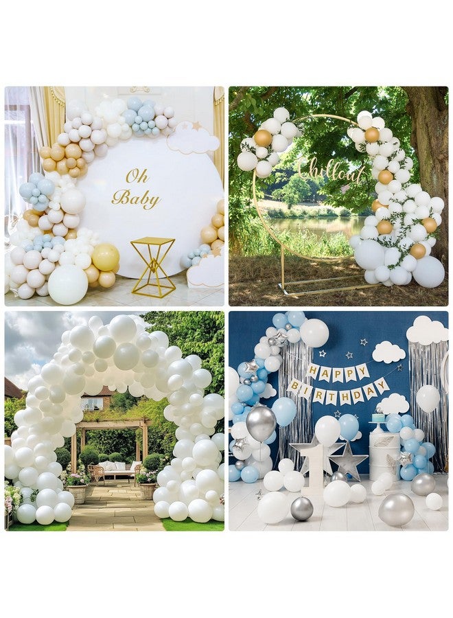 RUBFAC 129pcs White Balloons Different Sizes 18 12 10 5 Inch for Garland Arch,Party Latex Balloons for Birthday Party Wedding Anniversary Baby Shower Party Decoration - Image 5