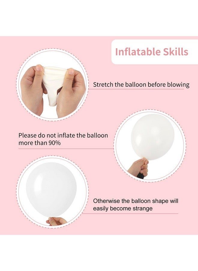 RUBFAC 129pcs White Balloons Different Sizes 18 12 10 5 Inch for Garland Arch,Party Latex Balloons for Birthday Party Wedding Anniversary Baby Shower Party Decoration - Image 3