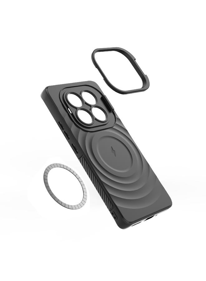 اس-توب جراب لهاتف Redmi Note 14 Pro+ 5G مع إطار عدسة مموج وحامل MagSafe - Image 5