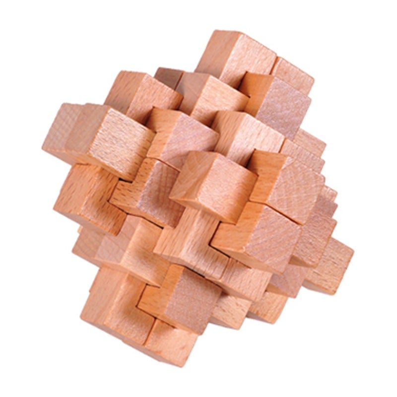 Chinese-Style Kongming Lock Luban Lock Full Set Development Intelligence Unlock Suit Children'S Educational Toys Birthday Gift - Image 1
