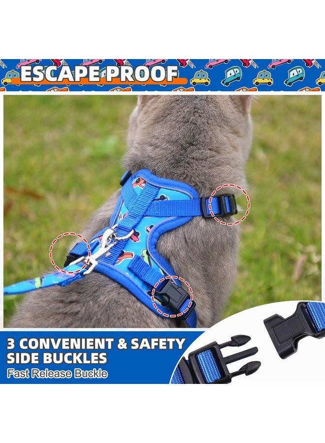 كولتيل مجموعة حزام ومقود للقطط من KOOLTAIL، مقاومة للهروب من أجل المشي والسفر الآمن، عاكسة ومريحة وسهلة التحكم، حزام قابل للتعديل للقطط الصغيرة والكبيرة للأولاد والبنات والقطط الصغيرة والمتوسطة والكبيرة والسيارة - Image 3