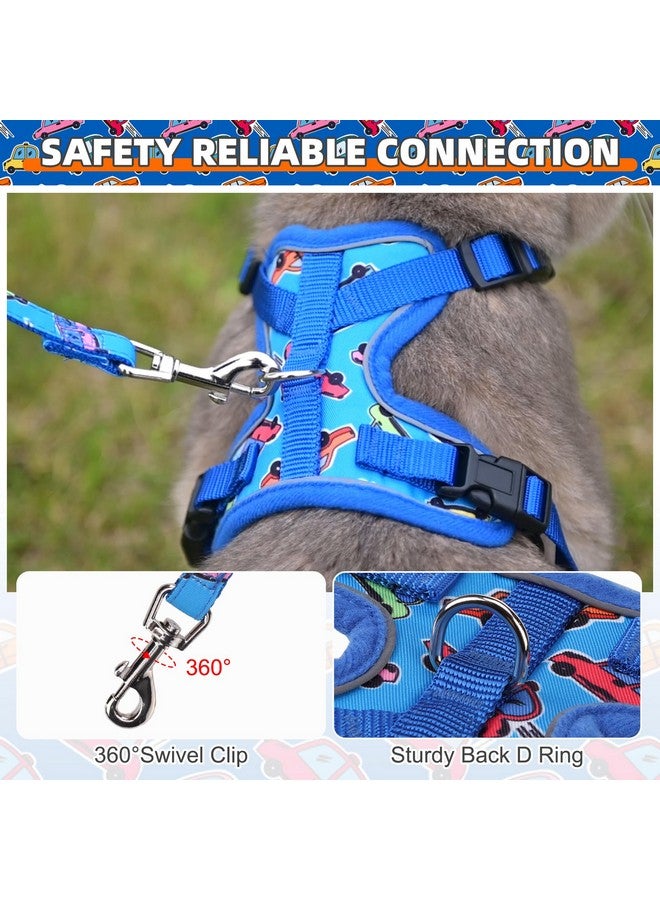 كولتيل مجموعة حزام ومقود للقطط من KOOLTAIL، مقاومة للهروب من أجل المشي والسفر الآمن، عاكسة ومريحة وسهلة التحكم، حزام قابل للتعديل للقطط الصغيرة والكبيرة للأولاد والبنات والقطط الصغيرة والمتوسطة والكبيرة والسيارة - Image 4