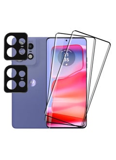 General Motorola Moto Edge 50 Pro Screen Protector, 2+2 Camera Screen Protectors, Moto Edge 50 Pro Film, 9H Hardness Camera Protector Moto Edge Protective Glass Screen Protector  - Image 1
