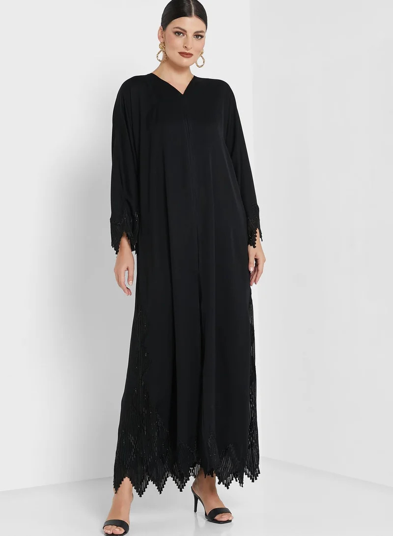 Khizana Pointed Edges Abaya
