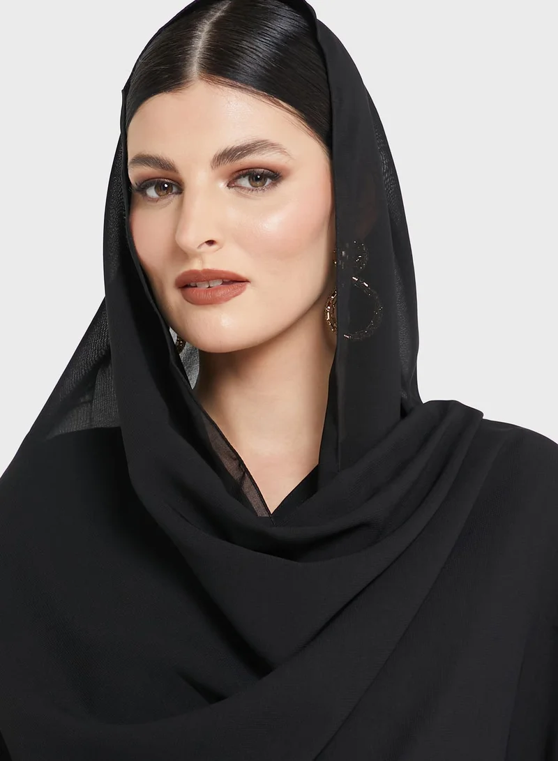 Khizana Pointed Edges Abaya
