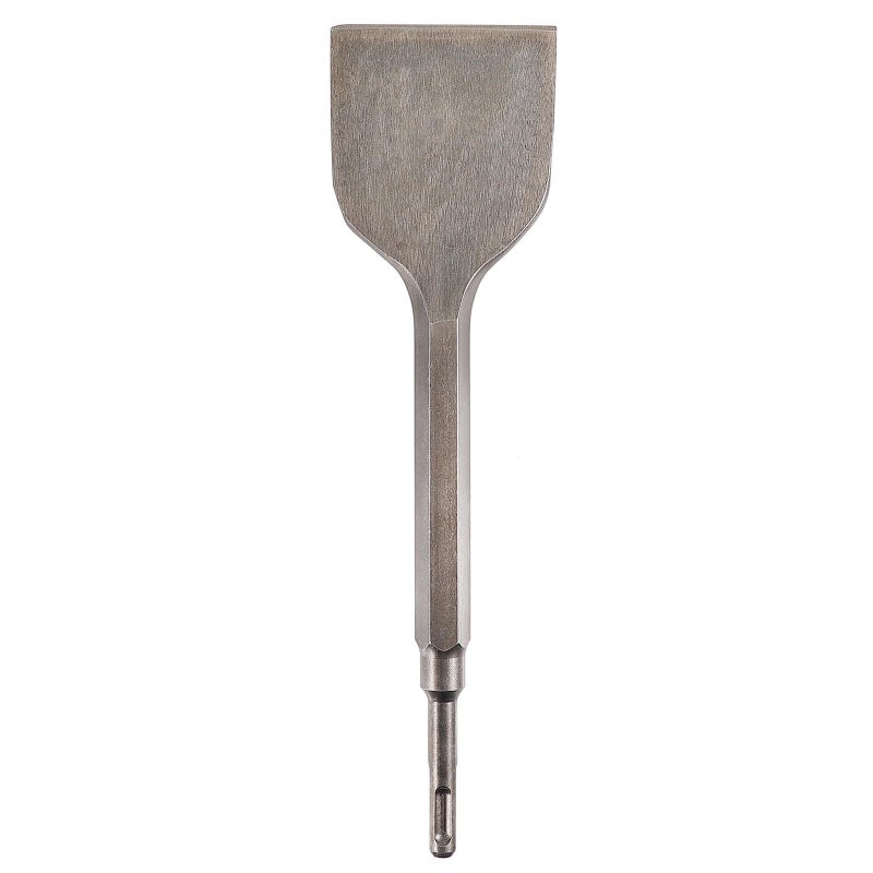 Angled Bent Tile Chisel 17x280x75mm For Hammer Drill Masonry Floor Scraper Brick Removal Tool Round Shank Wide Scaling Chisel For Tile And Concrete Walls - Image 1