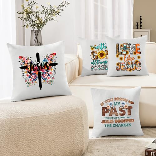 RURUIS 12 Sheets Jesus Iron On Transfer Vinyl Sticker Decals for T-Shirt Clothing God is Good Design Washable Heat Transfers Patches DIY Decoration Applique - Image 3