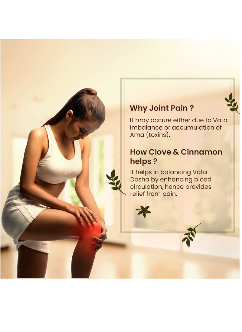 Blue Nectar Blue Nectar Ayurvedic Pain Relief oil for Body Back Knee Legs Shoulder and Muscle pain with Cinnamon and Clove 17 Herbs 200 Ml  - Image 4