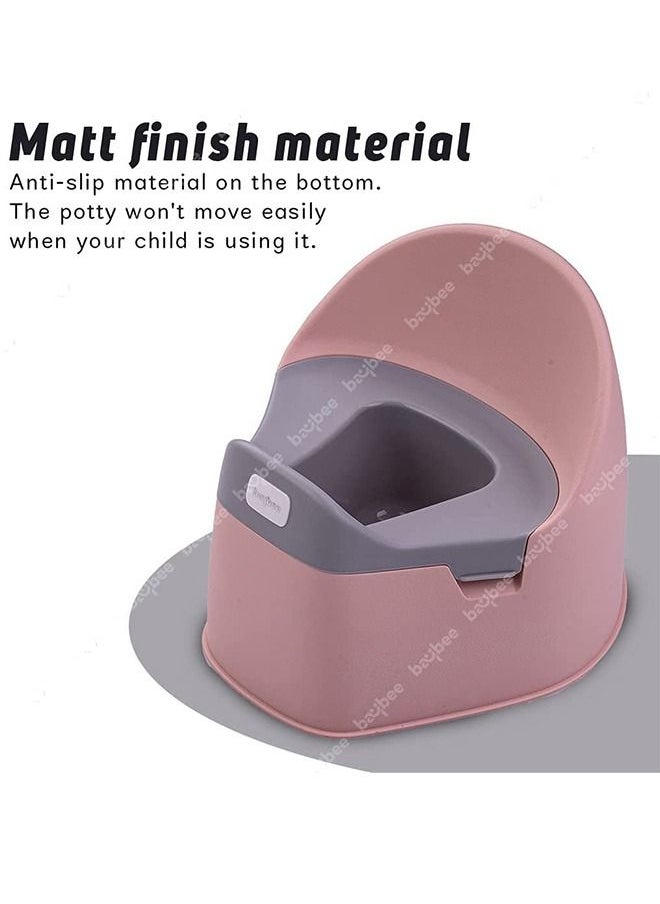 BAYBEE - Baby Potty Training Seat For Kids Baby Potty Seat Chair With Closing Lid And Removable Tray Potty Trainer Seat For Toddlers Potty Seat For Baby 0 To 3 Years Child Boys Girls Beige - Image 1