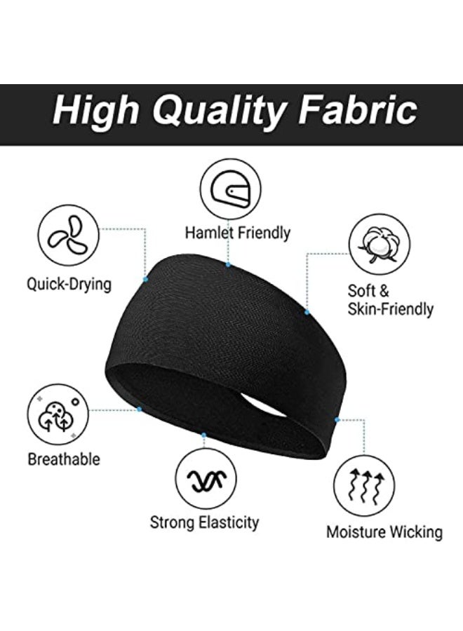 JZS Headband Mens Sports Sweatband Stretchy Moisture Wicking for Running, Cycling, Basketball, Yoga, Fitness Workout for Men and Women(3 Pack) - Image 2